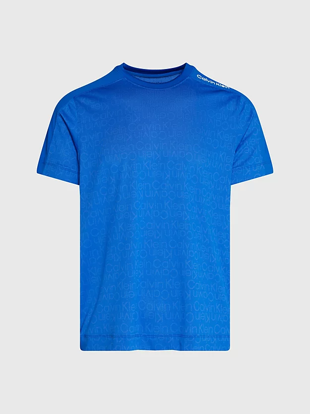 Camiseta de ginástica em tela com logotipo