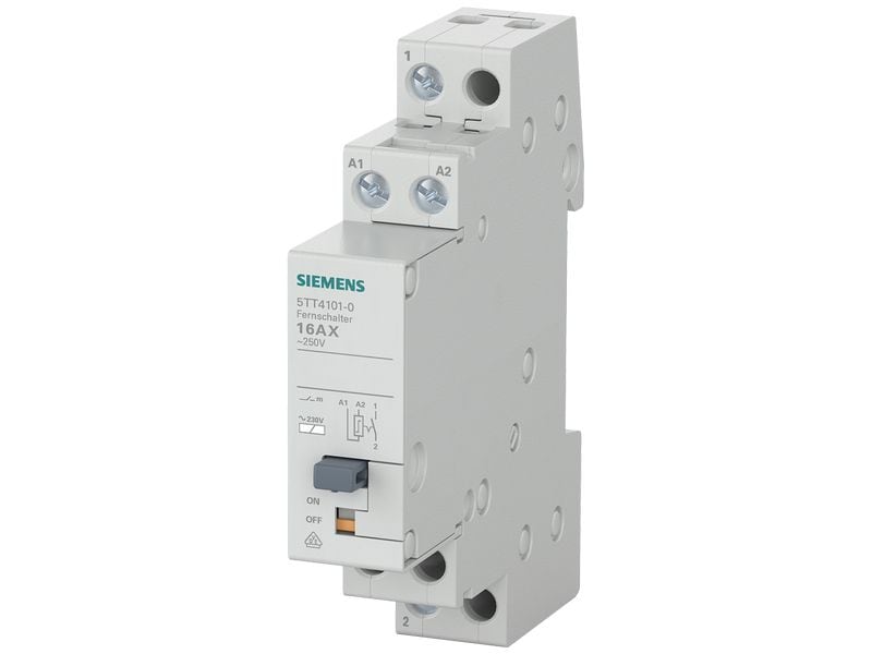 Siemens Fernschalter 1S AC230 V 16A Fernschalter mit 1 Schliesser, Kontakt für AC 230 V 16A Ansteuerung AC 230 V