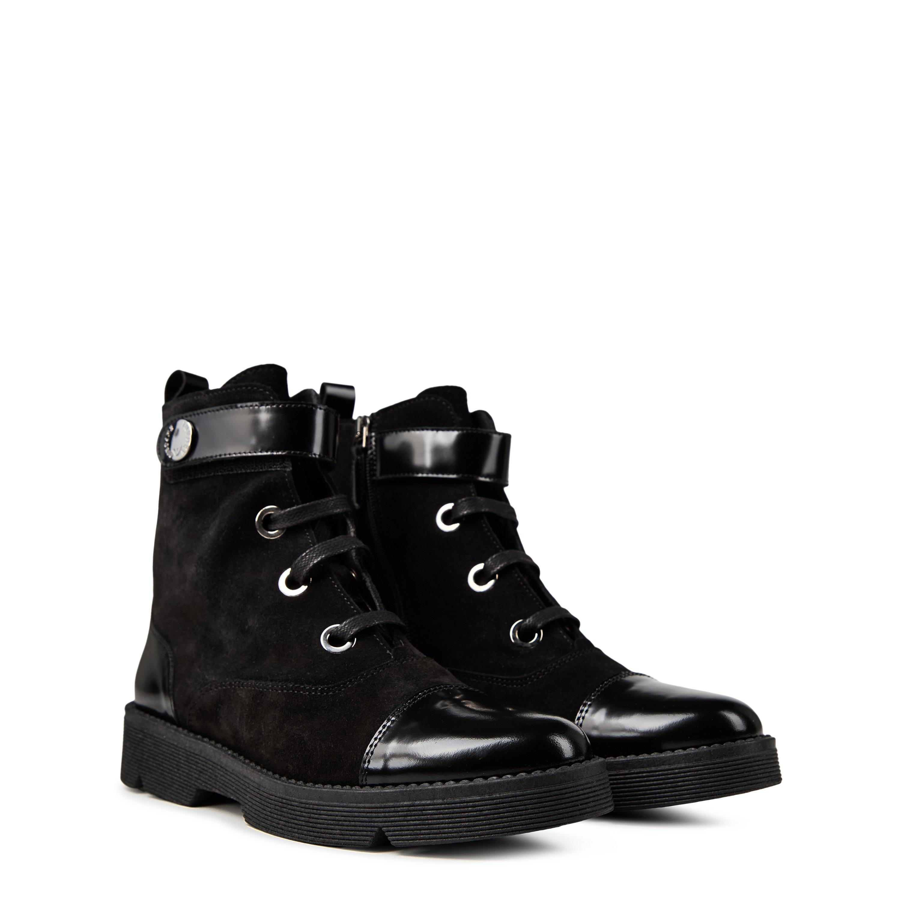 Emporio Armani Leather & Suede Boots Childrens