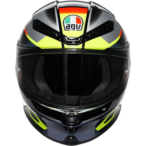 AGV - Casque K6 S Erazer Noir / Jaune fluo / Rouge