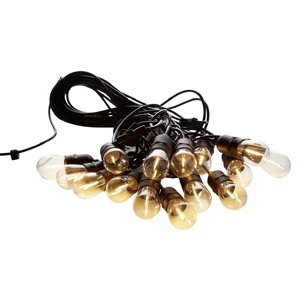 Guirlande électrique guinguette blanc chaud L.15 m