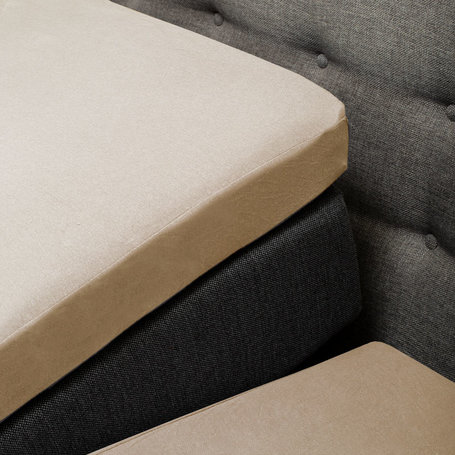 Hoeslaken Comfort Stretch - Splittopper - Taupe