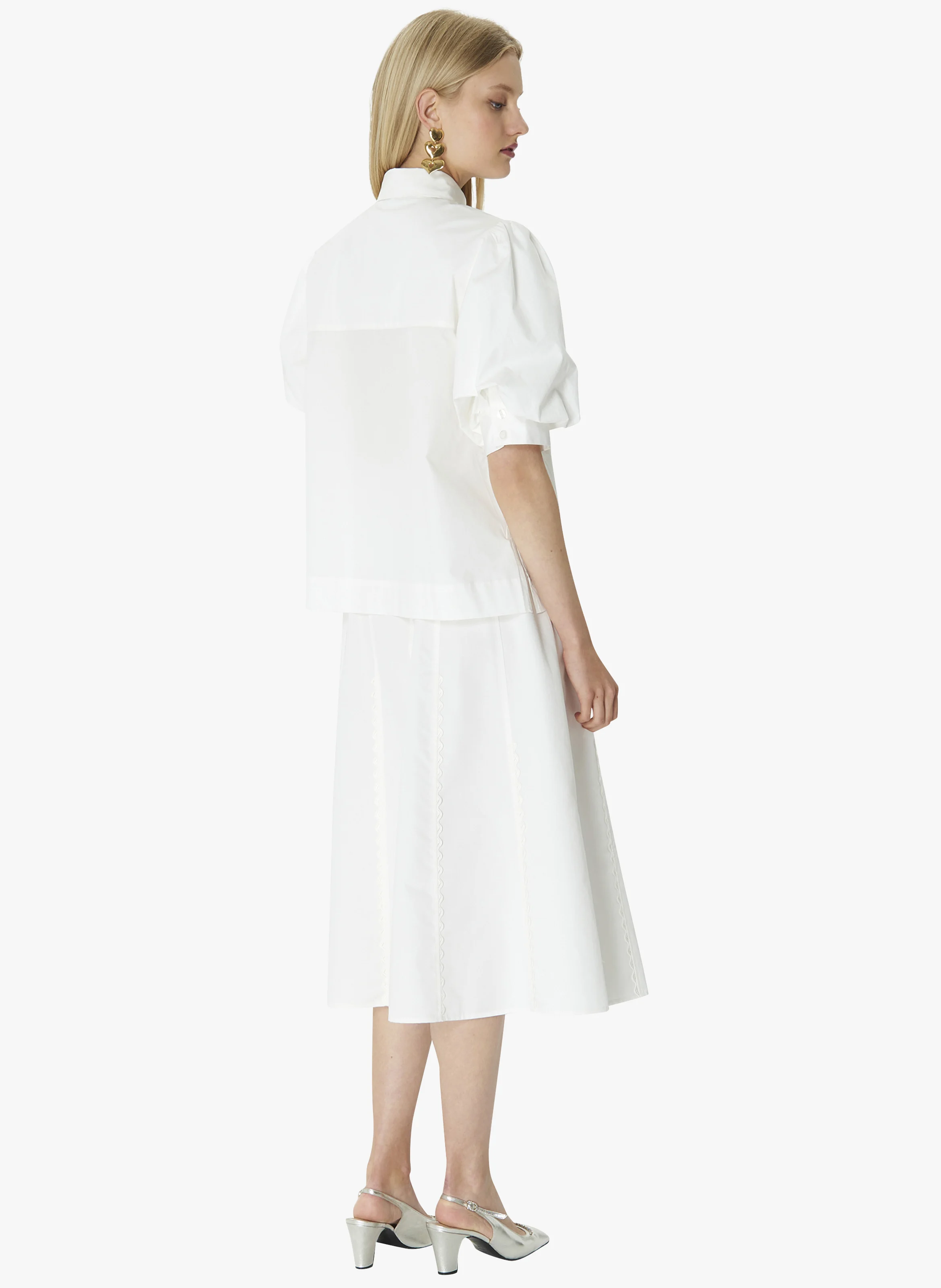 CALYPSO - Chemise ample en coton bio | Blanc
