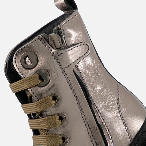 Shoesme Veterboots metallic Leer