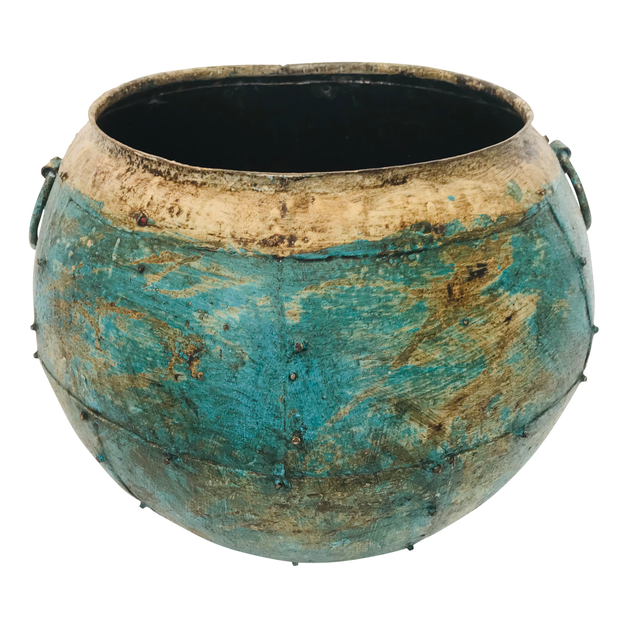 Iron pot turq. S low