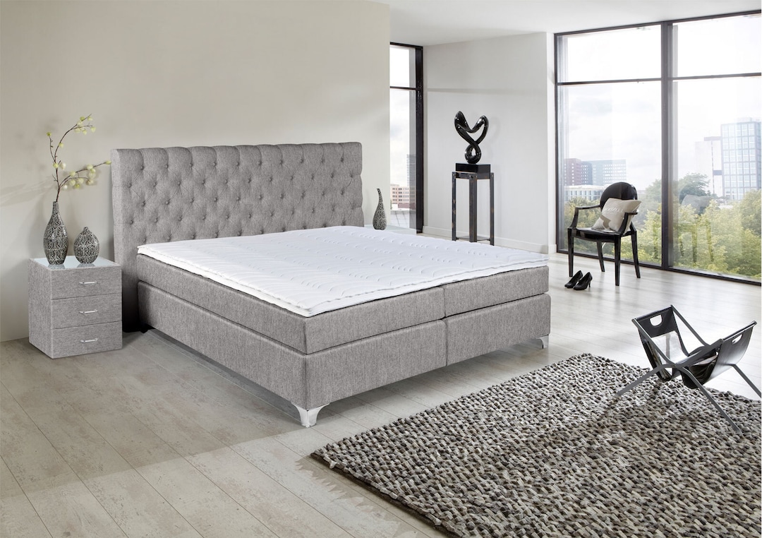Ole Gunderson Boxspringbett TOPMOTION V 200 x 200 cm Mine-Vega Dolphin