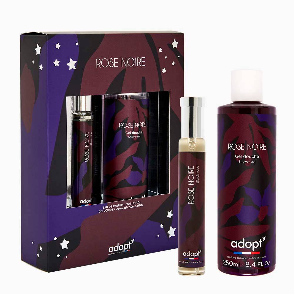 Rose noire - Coffret eau de parfum 30ml + gel douche