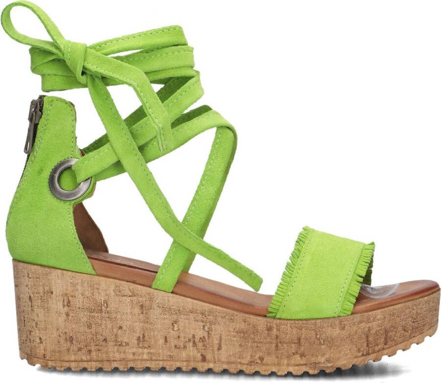 AYANA Sandalen met Hak Dames 722007 Maat: 36 Kleur: Groen