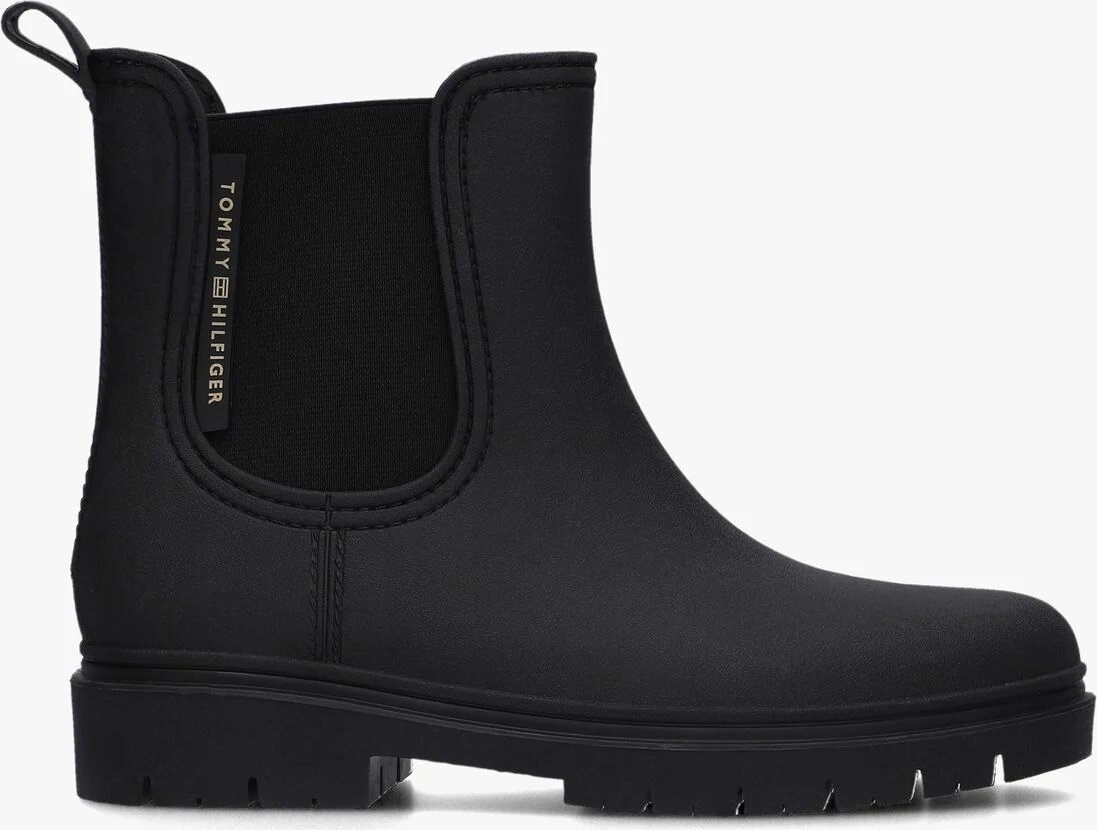 TOMMY HILFIGER zwarte tommy hilfiger regenlaarzen essential tommy rainbootie