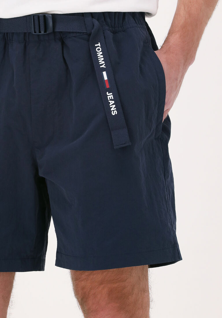 TOMMY JEANS donkerblauwe tommy jeans korte broek tjm belted beach short