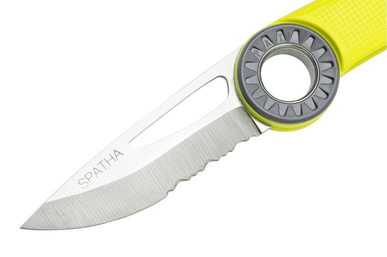 Petzl Spatha S92AB, geel, zakmes