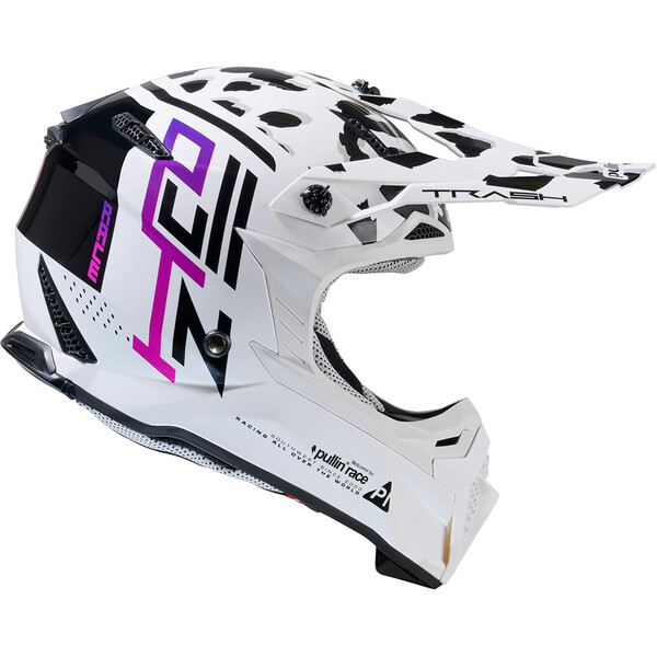 pull-in - Casque Race Blanc / Noir / Violet
