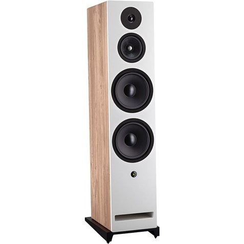 Enceinte colonne Davis Krypton 10 Blanc / Bois Clair vendue a l'unite