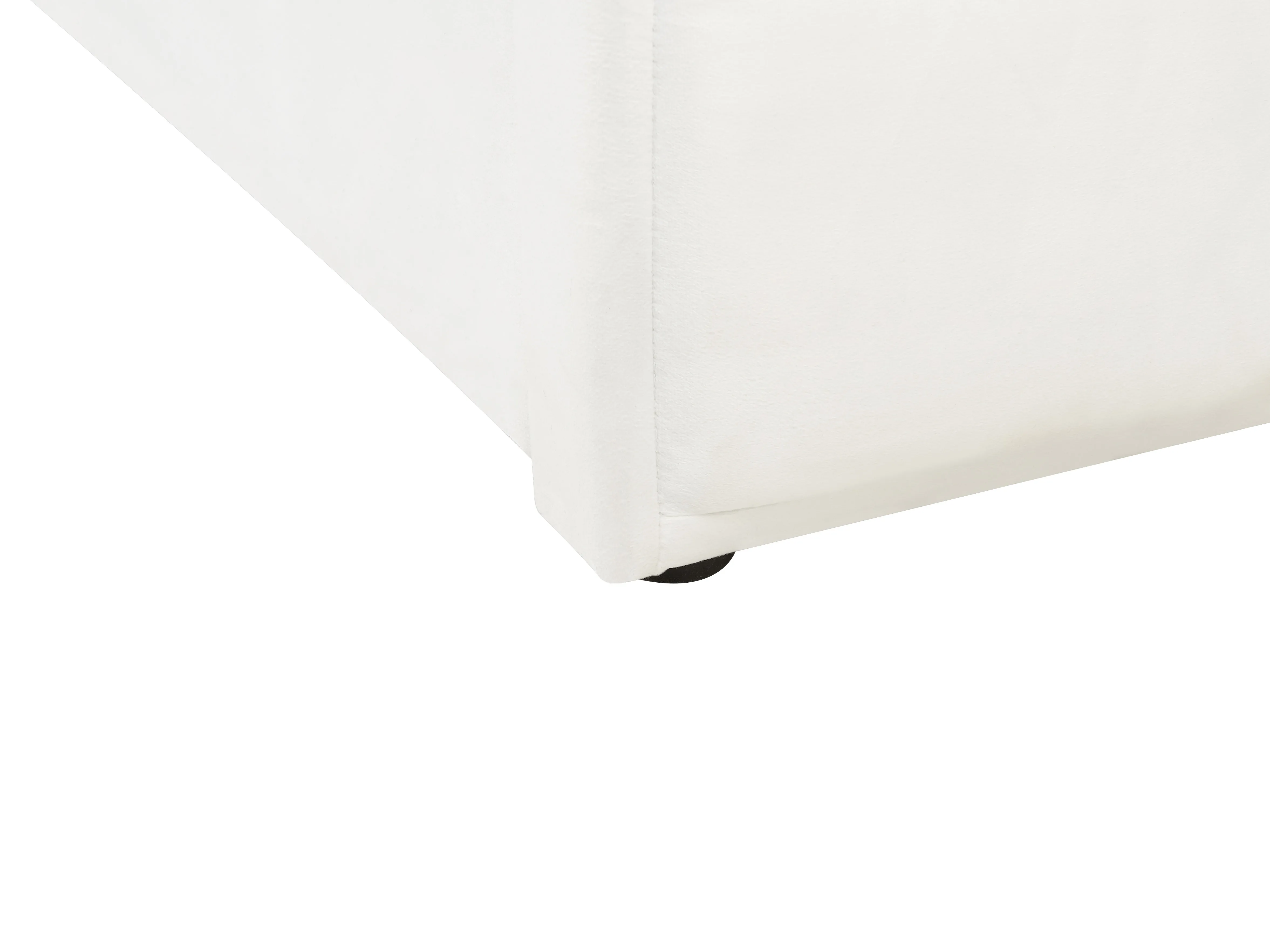 Onderschuifbed Fluweel CHAVONNE 90 x 200 cm Gebroken wit