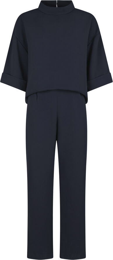 Neo Noir Arlo Crepe Jumpsuit Navy