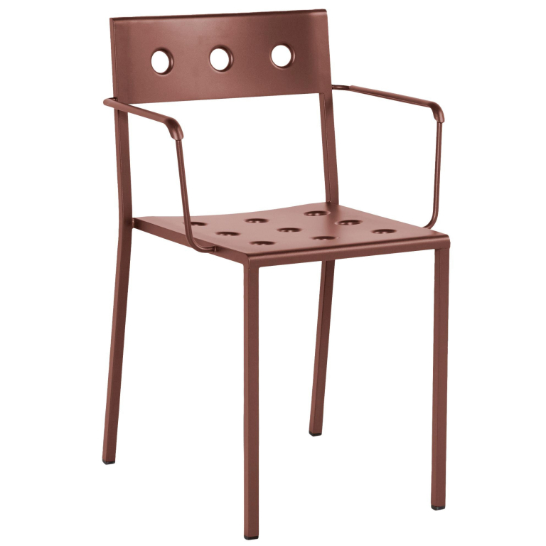 Hay Balcony tuinstoel met armleuning iron red