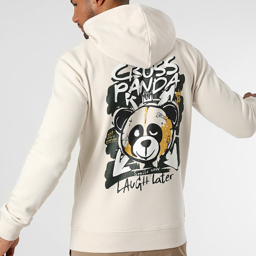 Sweat Capuche Laugh Later Beige