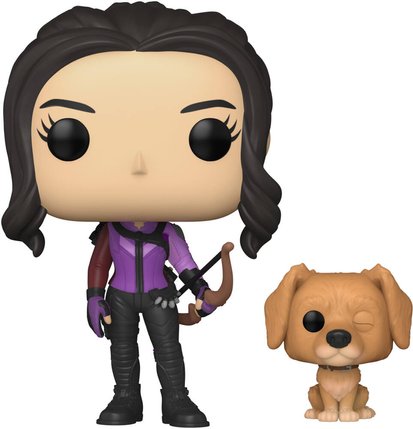 Figurine POP Bobble Kate Bishop Avec Lucky Le Chien Hawkeye