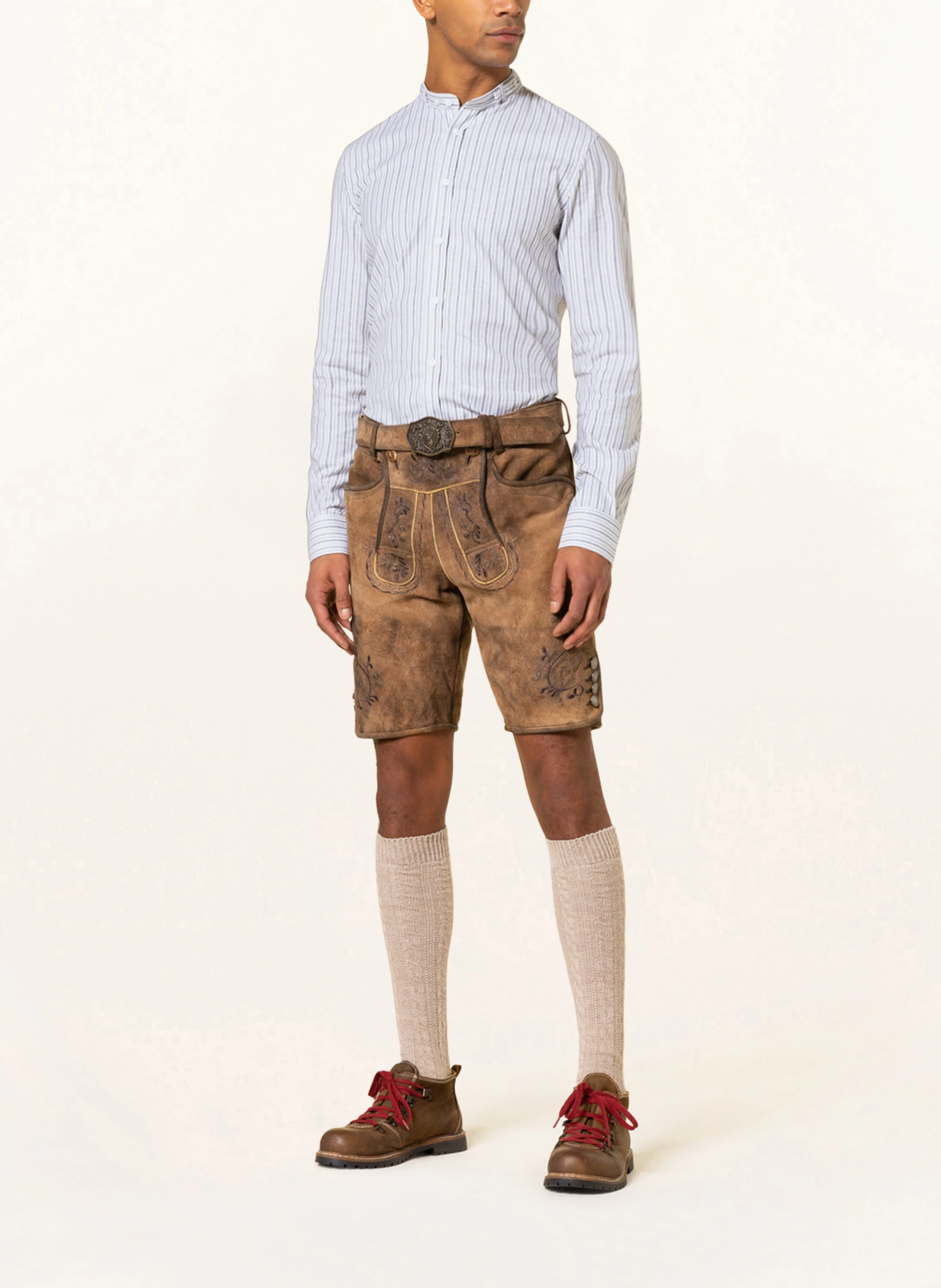 Gottseidank Trachtenhemd LENZ Extra Slim Fit mit Stehkragen