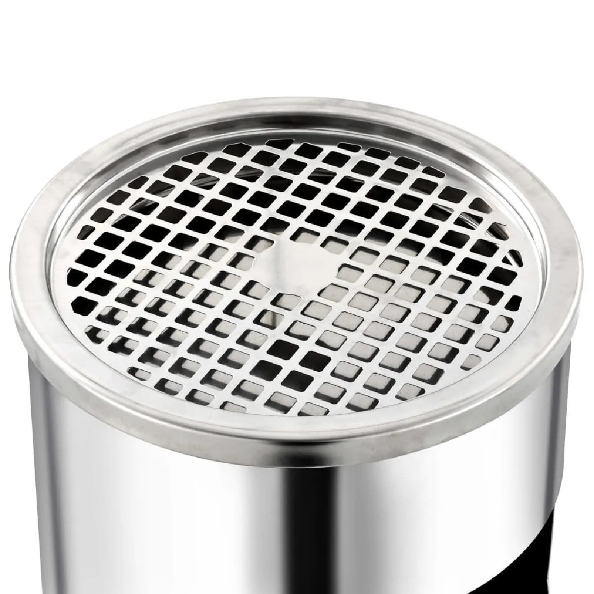 vidaXL Poubelle à cendrier d'hôtel - 30 L - Acier inoxydable