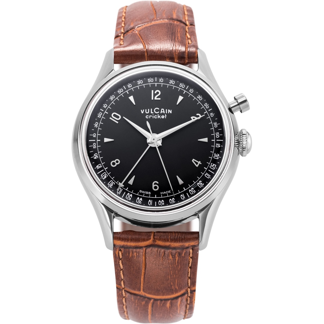 Vulcain Cricket Tradition 39mm Black Steel Caseback