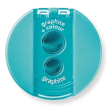 STAEDTLER® Doppelspitzdose rund, cyan
