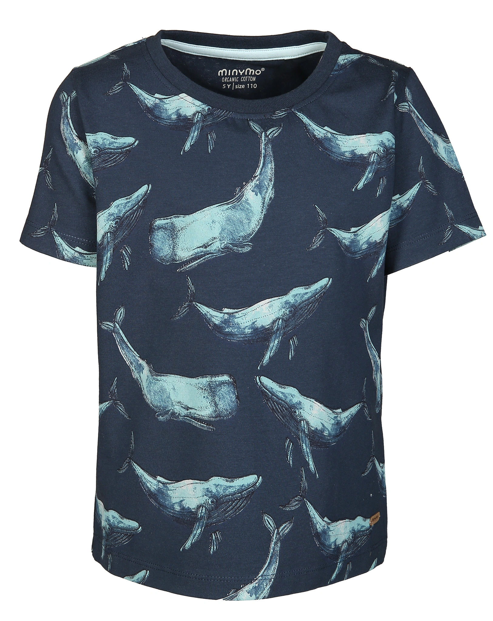 T-Shirt WHALES AOP in blue nights