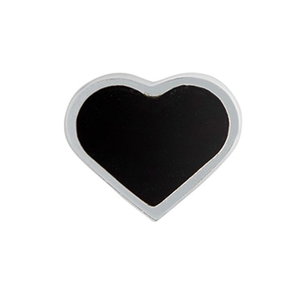 Hjerte Vedhæng Sterling Silver Black - Design Letters