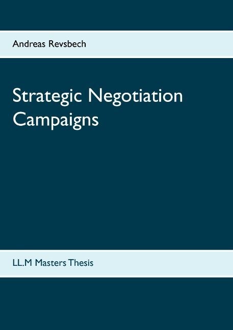 Strategic Negotiation Campaigns - Andreas Revsbech - English Book