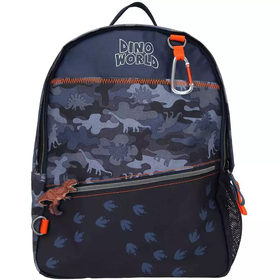 Depesche Rucksack Dino World 36 x 28 cm dunkelblau