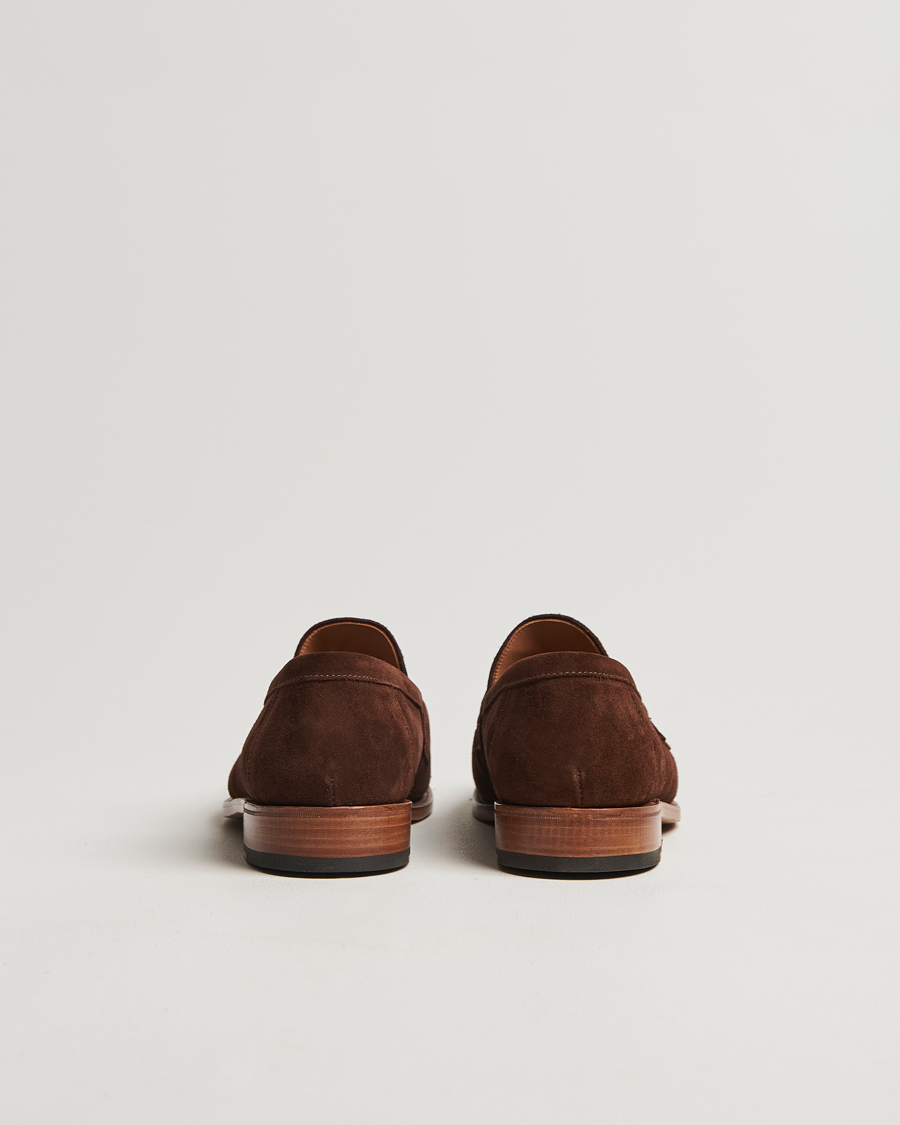 Sanders Aldwych Suede Penny Loafer Polo Snuff