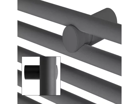 Radiateur Électrique avec Élément Chauffant 300W, 400 x 800 mm, Anthracite