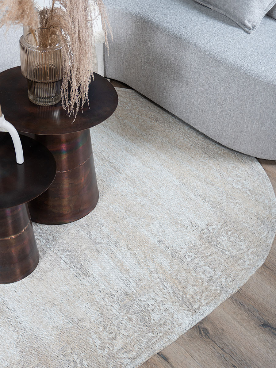 Vloerkleed Adel Medaillon beige 26001 - Ovaal 160 x 230 cm