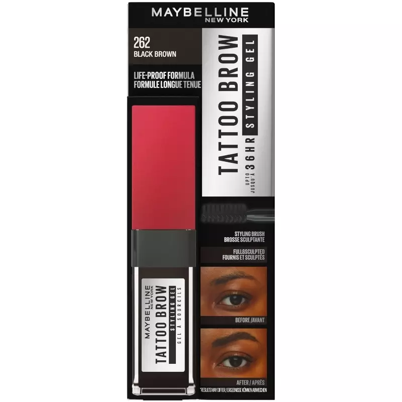 Maybelline New York Tattoo Brow 36H Styling Gel 6 ml - 262 Black Brown