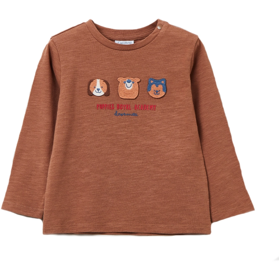OVS Langarmshirt Cute Animals Beaver Fur