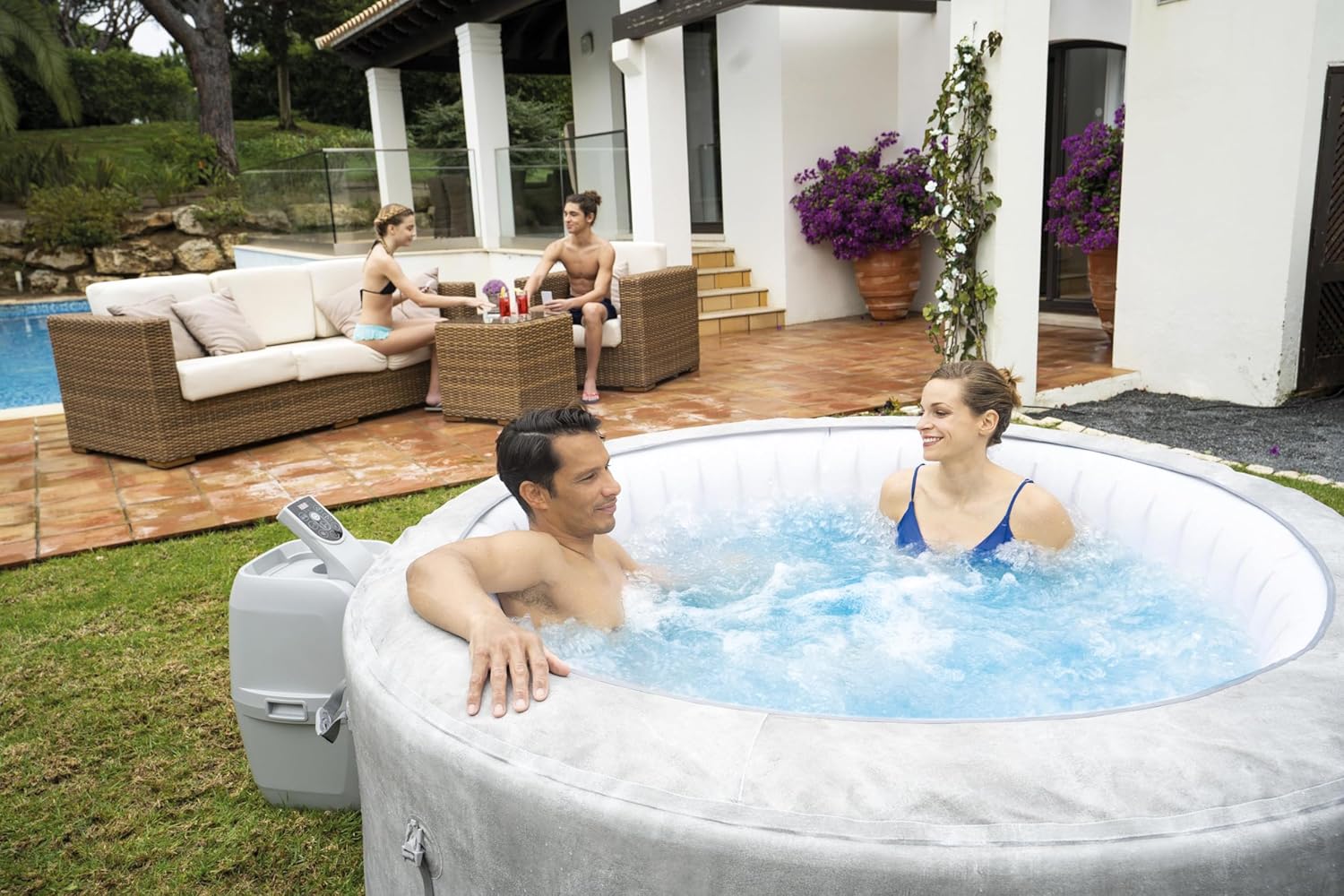 Bestway® Lay-Z-SPA® ECO-Whirlpool Zurich AirJet™ Ø 180 x 66 cm, rund