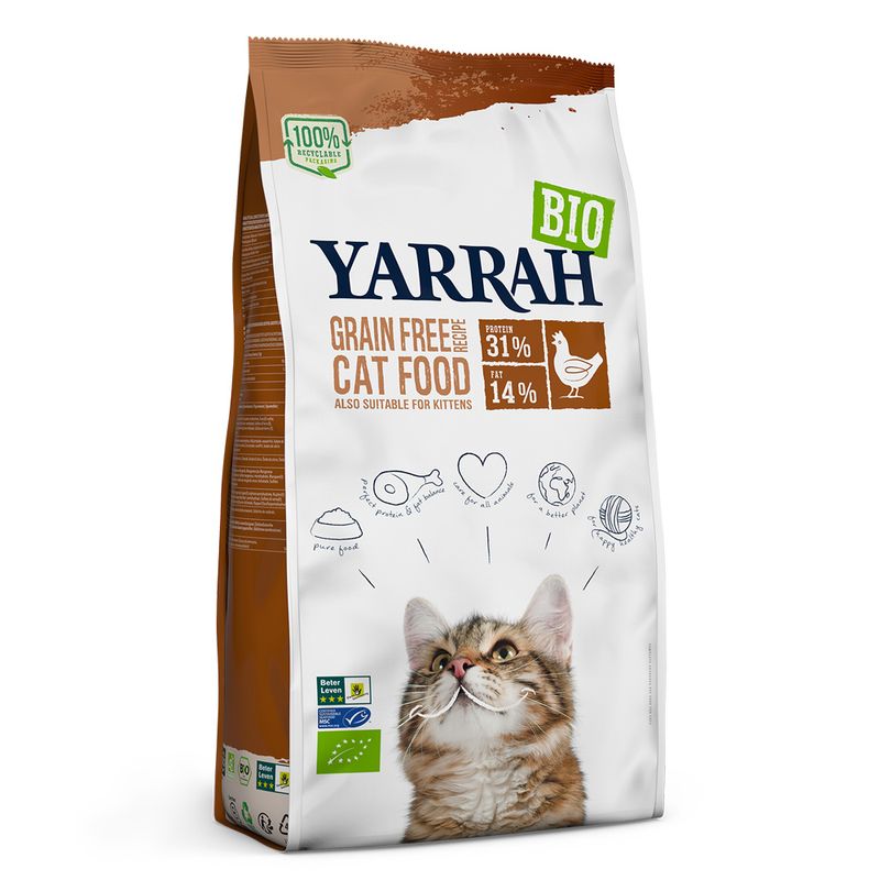 Yarrah Bio poulet bio, poisson sans céréales