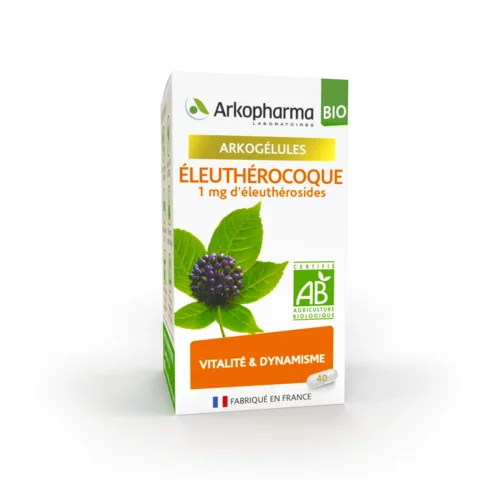 Arkogélules Tonifiant Physique Eleutherocoque Bio - Arkopharma - 40 Gélules