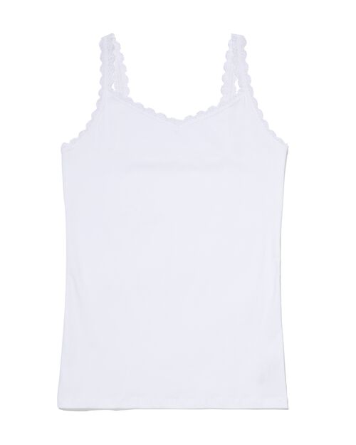 débardeur femme dentelle blanc