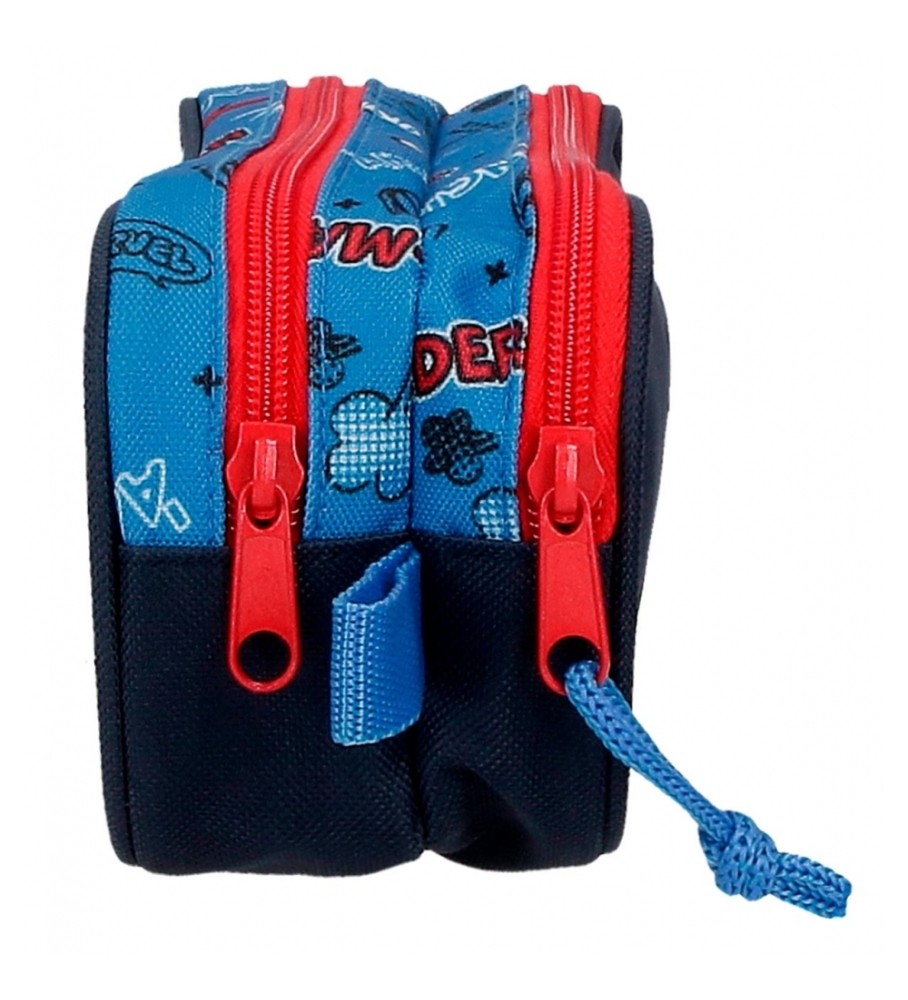 Joumma Bags Estuche Spiderman Totally awesome Dos Compartimentos azul