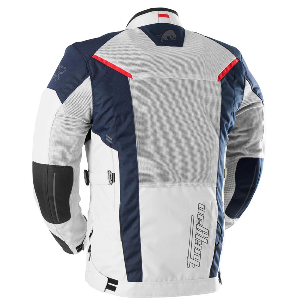 Furygan - Veste Brooks Vented+ Bleu / Gris Clair / Rouge