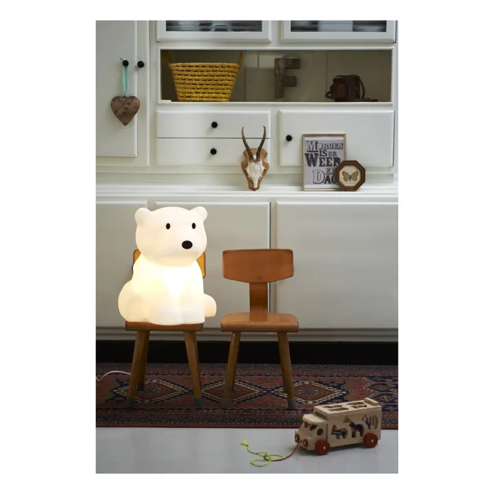 Mr Maria Veilleuse Nanuk ours polaire | Blanc