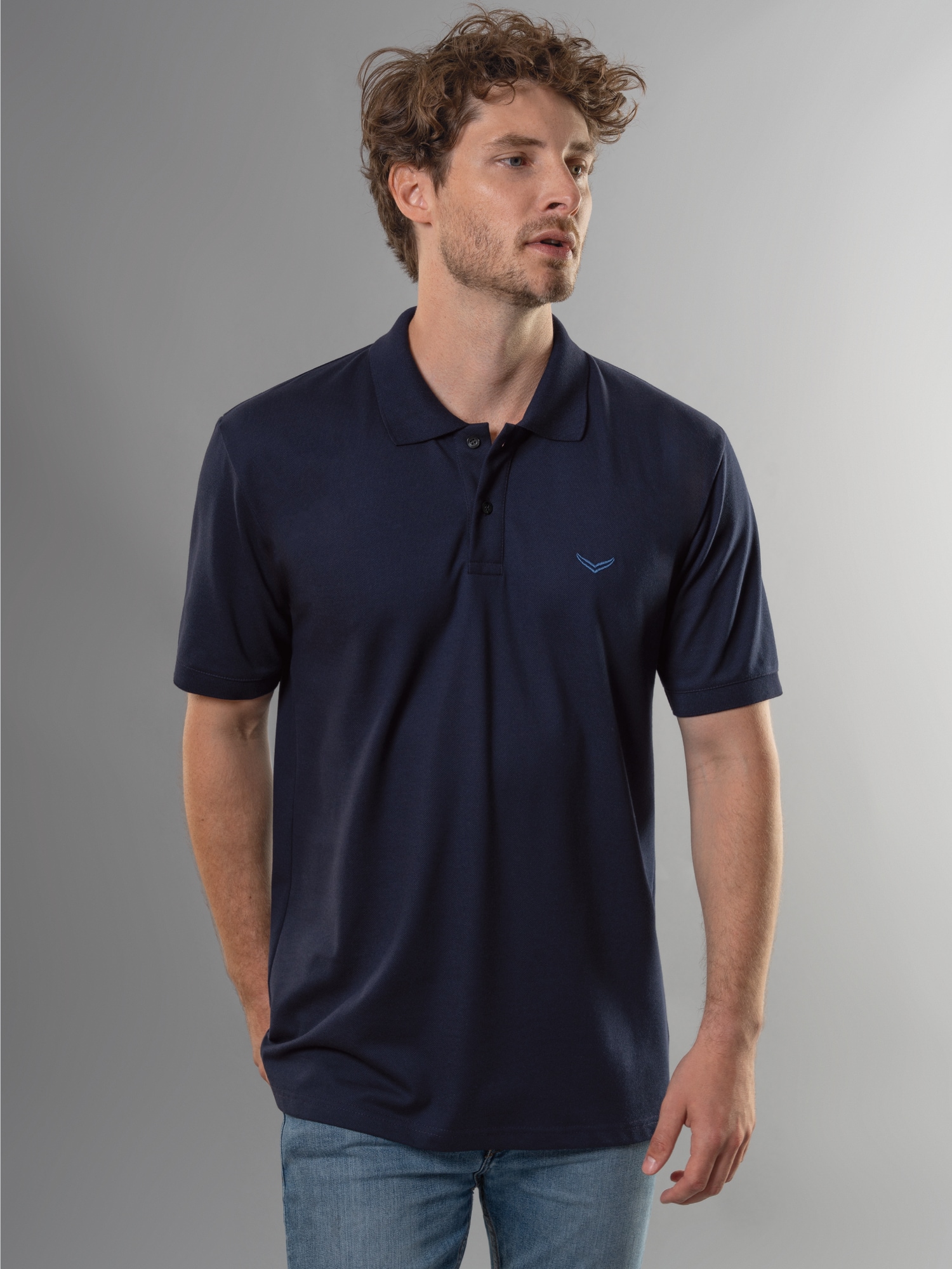 Poloshirt DELUXE Piqué Navy