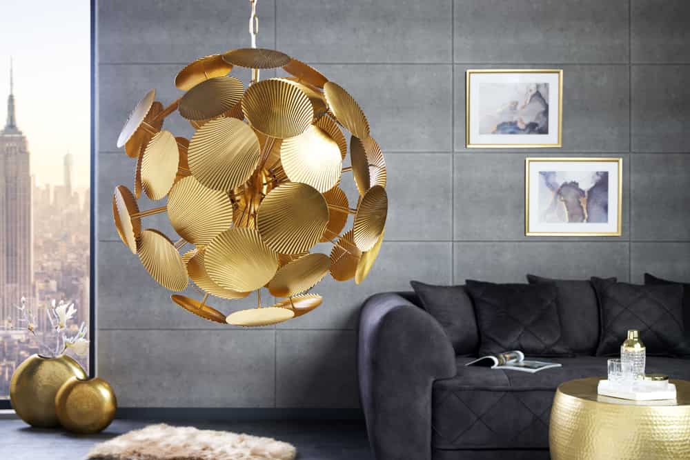 Moderne Design Hängeleuchte INFINITY HOME 65cm gold Pendelleuchte