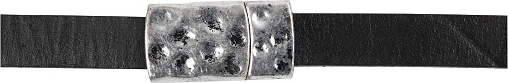 Magnetlås - Str. 7X29 MM - Hulstr. 3X10 MM - Antik Sølv - 1 Stk