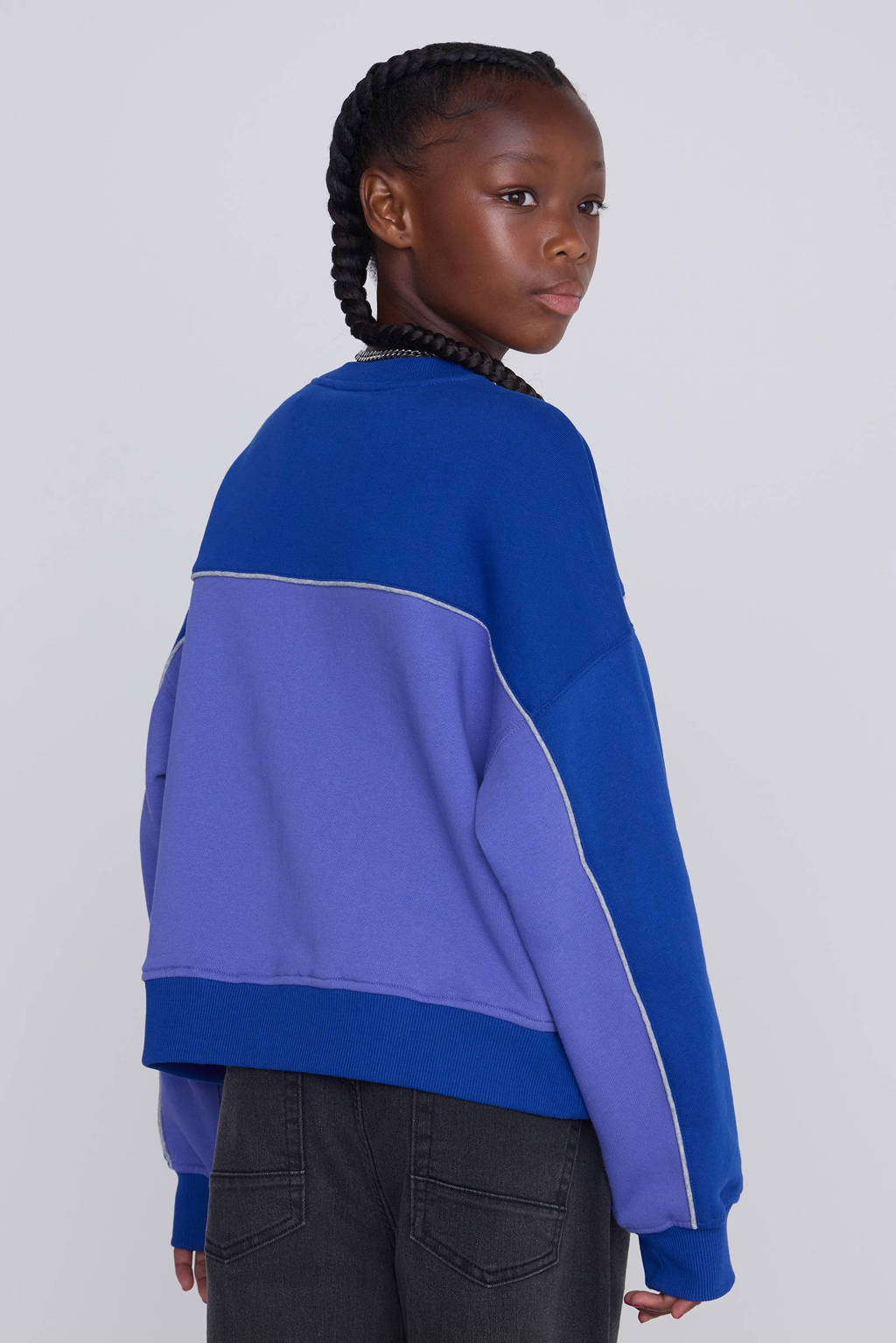 Coolcat Colourblock Sweater Nova met CC Racing Print