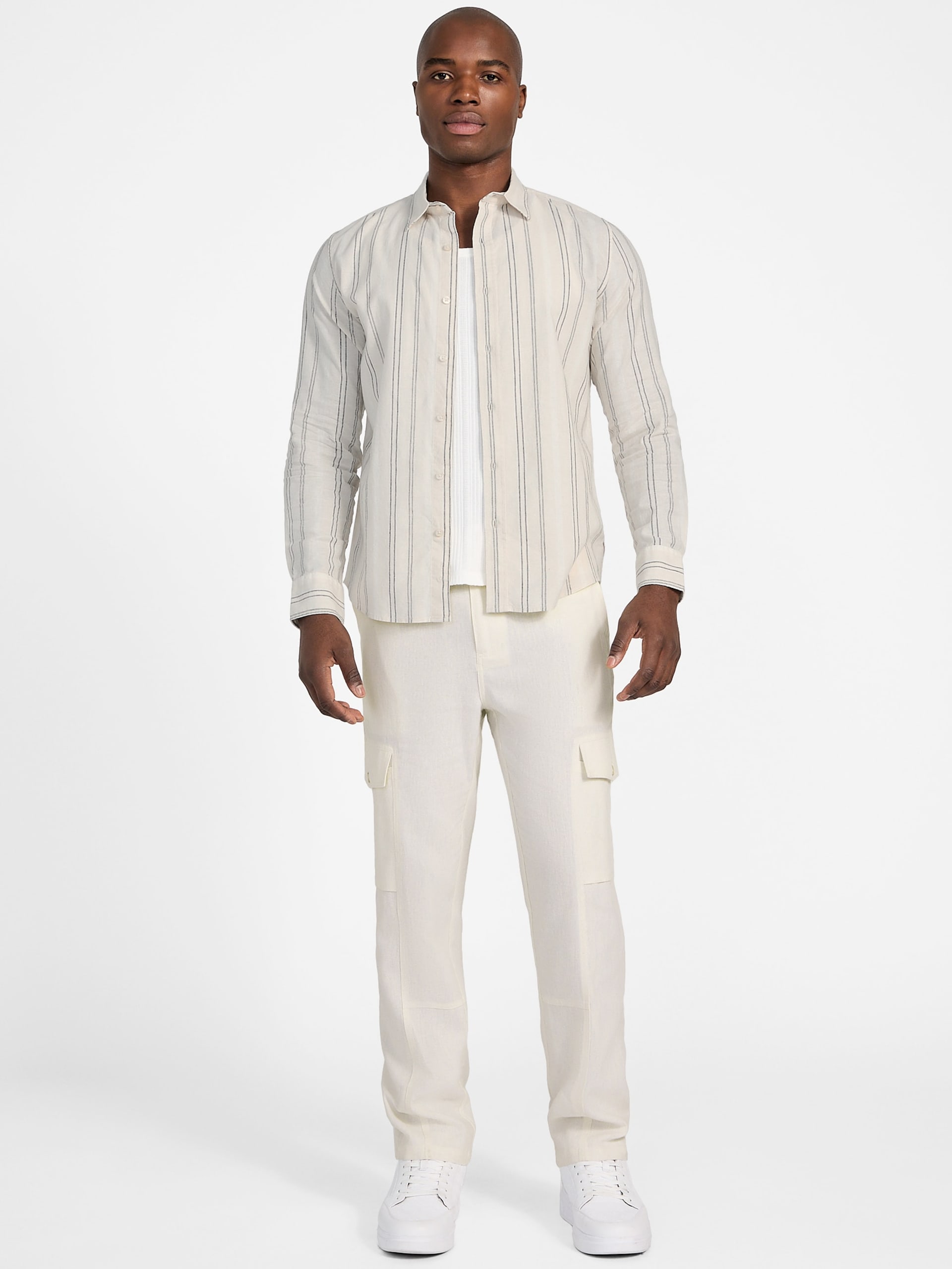 Camisa de linho listrada Eco Harkin