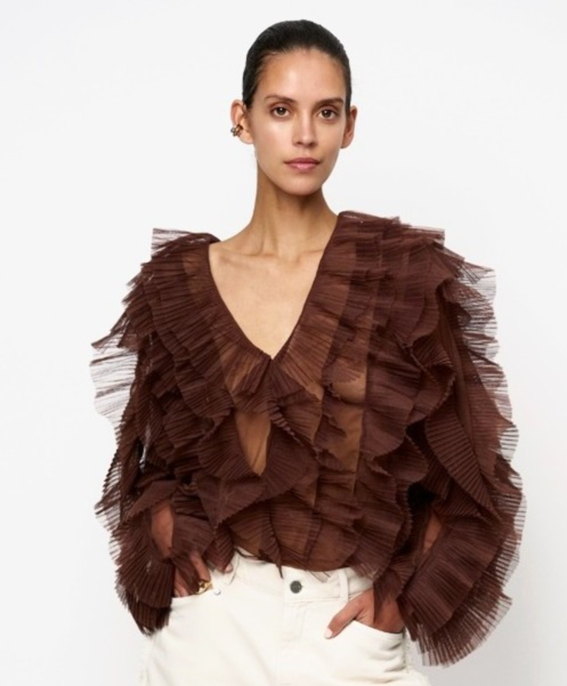 Dante6 Dames blouse bruin
