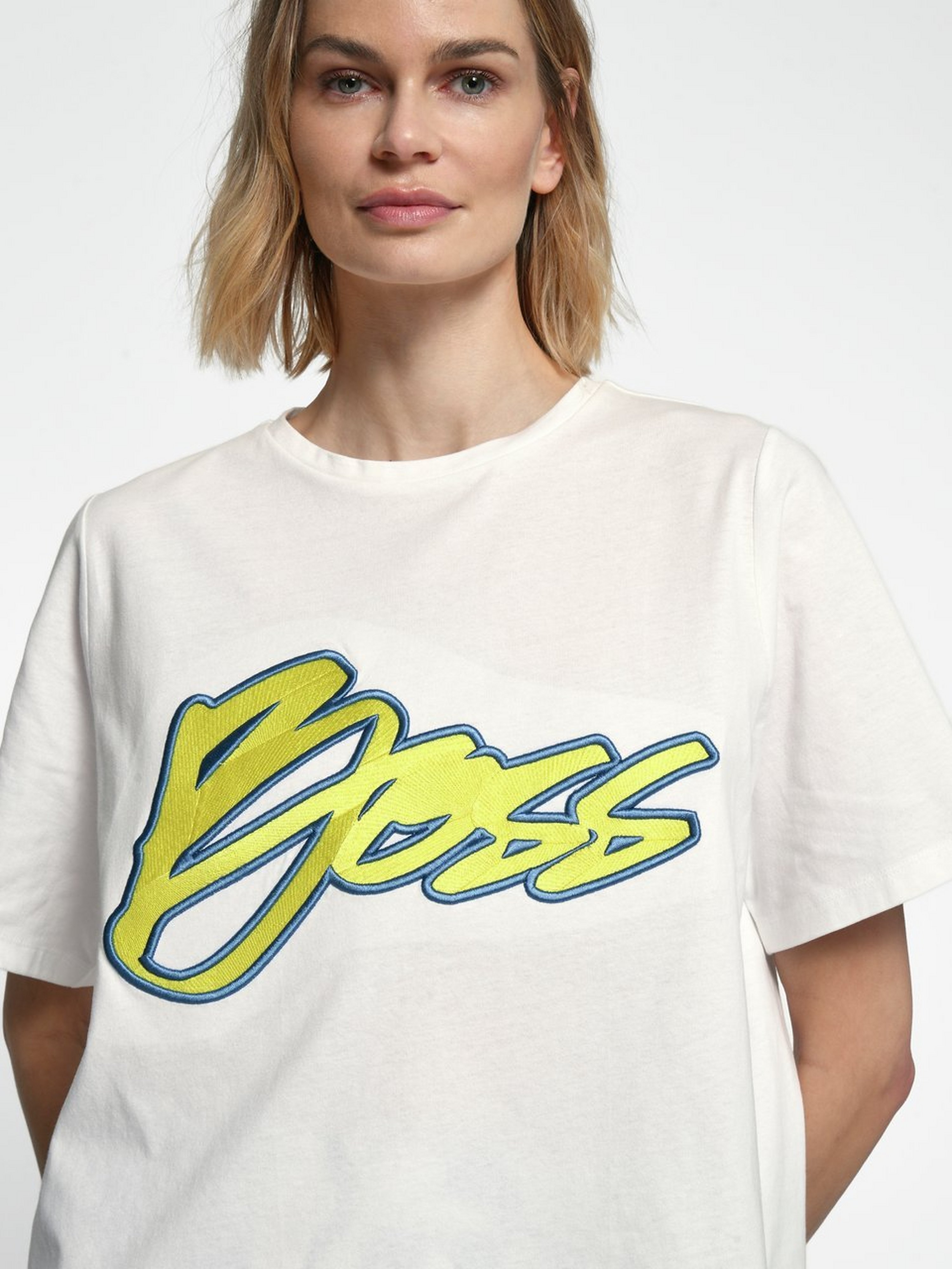 Rundhals-Shirt im Oversized-Style