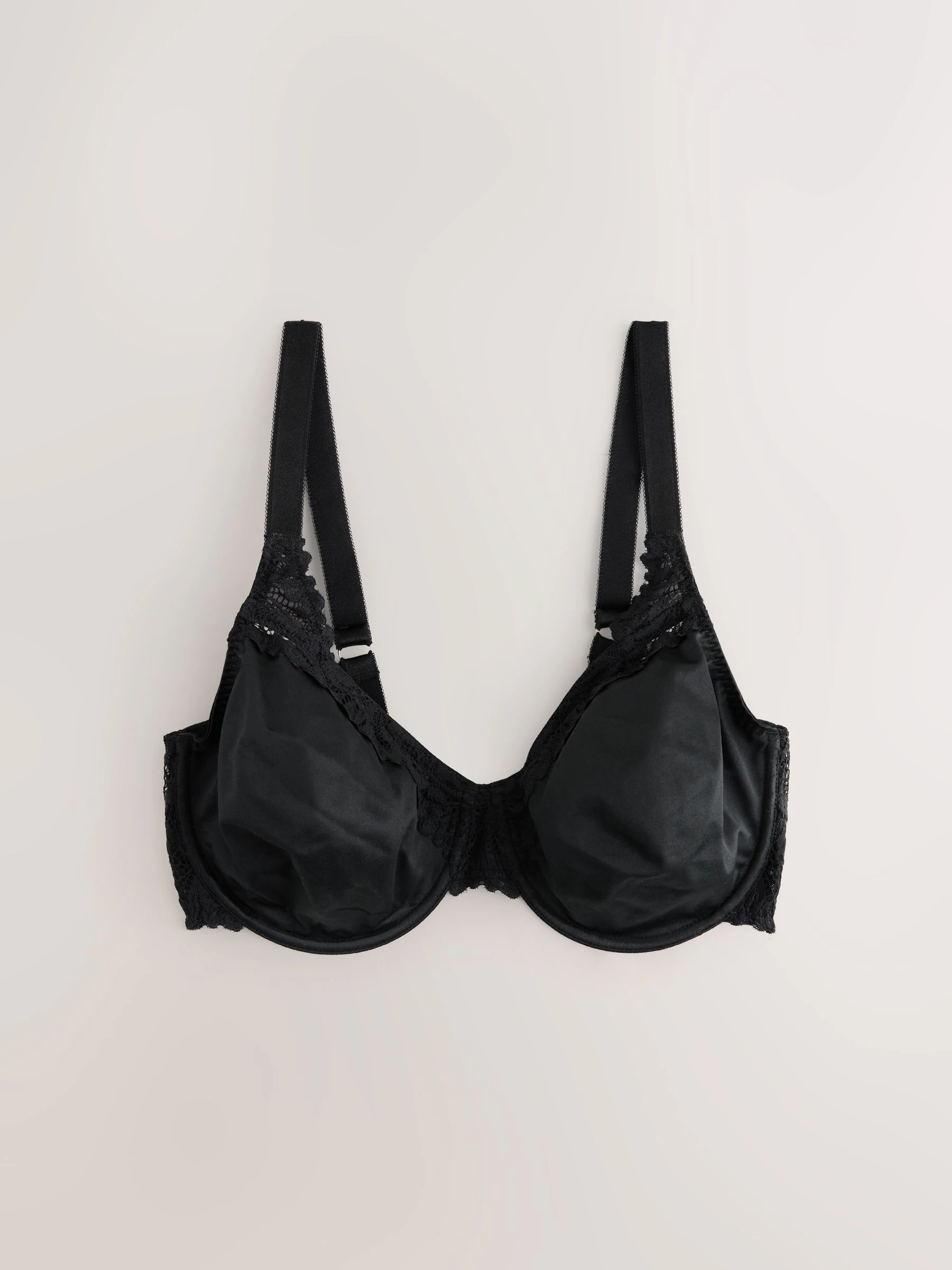 Zwart - F-K Ultimate Support Comfort kanten minimaliserende beha met volledige cup